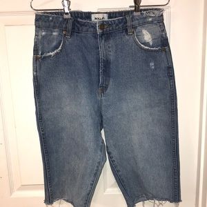 High rise capri Rolla’s denim